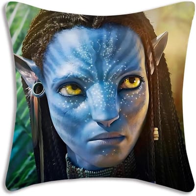Avatar Water Weg Kussenhoezen Cartoon Sofa Decoratief Huis Dubbelzijdig Bedrukt Kort Pluche Schattige Kussenhoes Short plush 30*30(CM)-1Pcs