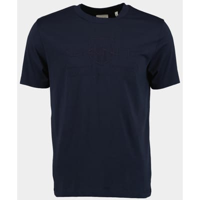 Gant T-shirt korte mouw Blauw Tonal Archive Shield T-shirt 2003140/433