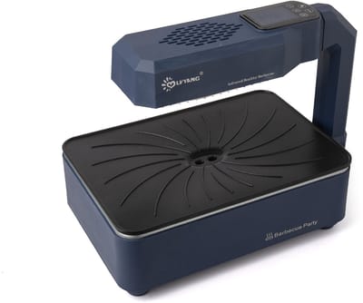 Namajunas - Elektrische Barbecue - Grillplaat - electrische bbq - Tafel Grill - Grill apparaat - Tepanyaki bakplaat - Afwasmachinebestendig - Uitscheidbaar anti-aanbak BBQ-plate - voor tuin kamperen koken binnen buiten - Intelligente aanraakschermmod