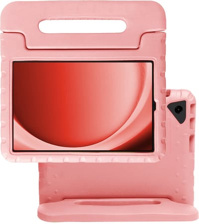 Hoes - Geschikt voor Samsung Galaxy Tab A9 Plus - Kinderhoes Shockproof Bumper - Kidsproof Case - Tablet Hoesje - Kinder Hoes Cover - Zalm