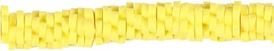 Klei Kralen, d 5-6 mm, gatgrootte 2 mm, geel, 145 stuk/ 1 doos