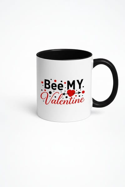 Bee My Valentine" Mok - Uniek Valentijnscadeau - Keramische Liefdesbeker