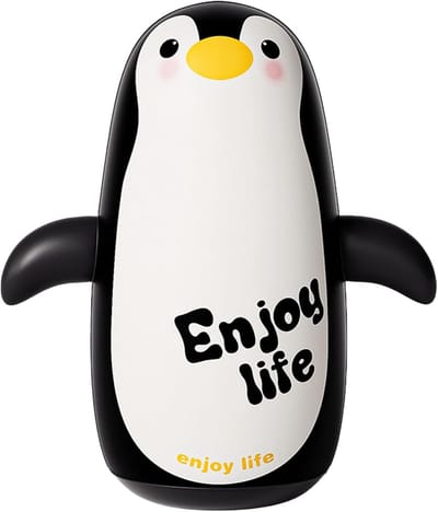 Opblaasbare Bokszak Kinderen - Staande Prikzak - Actief Spelen - Verzwaarde Stabiele Basis - 65 cm - Pinguïn