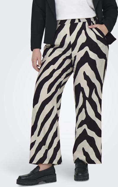 ONLY Carmakoma Broek met wijde pijpen CARBRAXI Wide leg fit Broek met wijde pijpen