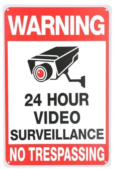 Waarschuwingsbord voor videobewaking - Duurzaam en weerbestendig 20 x 30 cm
