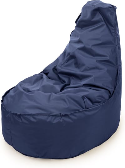 Drop & Sit - zitzak/stoel - robuust nylon - donker blauw - Noa JR voor kinderen - voor binnen en buiten - 55 x 75 - 100 Liter