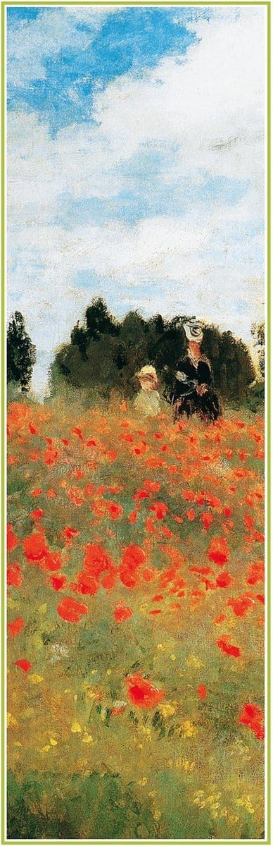 Kunstdruk Claude Monet - Field of Poppies 25x70cm