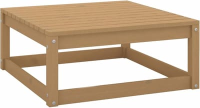 Tuinkruk - Buitenkruk bijzettafel - Ontspannen in de tuin - Modulair opgebouwd - 70 x 70 x 30 cm - Honingbruin