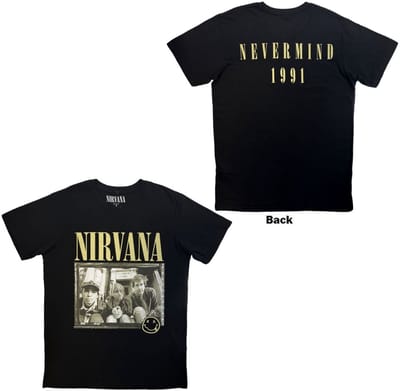 Nirvana - Nevermind '91 Hotel Photo Heren Tshirt - M - Zwart