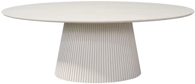 StarFurn Eettafel Solana Zand Mangohout Ovaal 210cm
