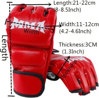 Bovista MMA Handschoenen - Gloves - Sparring Handschoenen - Heren - Dames - Grappling - Bokshandschoenen - Vecht Handschoenen - Skelet