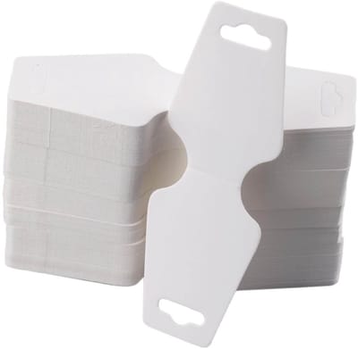 Allecto - Adhesieve Sieraden Presentatiekaarten - 100 Stuks voor Oorbellen en Armbanden - Geschikt voor Kettingen - Perfect voor DIY - Ideaal voor ...