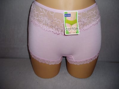 Dames boxershorts 3 pack Fine woman katoen effen licht roze XXL