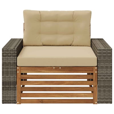 vidaXL - Buiten - Midden - Sofa - Naturel