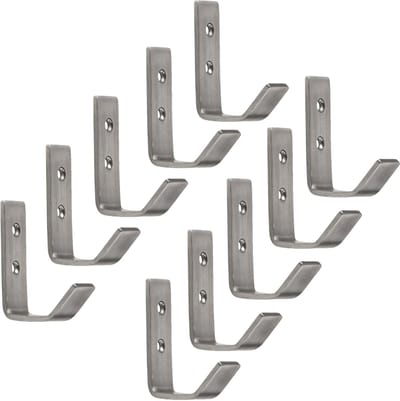 10 stuks Kapstokhaken ALBA echt roestvrij staal 52 x 20 mm jashaken van SOTECH