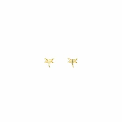 Bijoutheek Oorknoppen Libelle Goud
