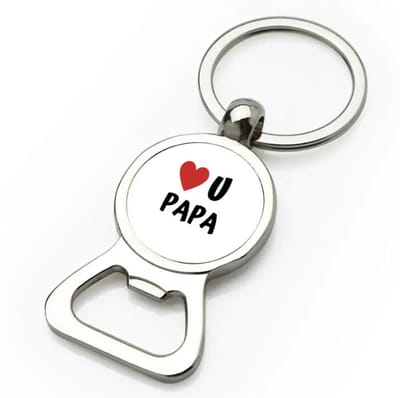 Akyol - love u papa flesopener - Vader - de liefste papa - vader cadeautjes - vaderdag - verjaardag - geschenk - kado - 9 bij 3 cm
