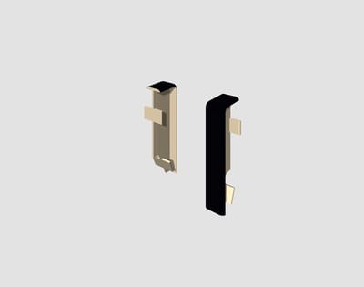 EGGER-verbindingselement voor 6 cm plint KUBUS Universeel zwart