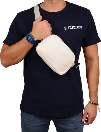 S4D® - Heuptas - Fanny Pack - Buideltas - Schoudertas - Heuptasje Dames en Heren - Ideaal Voor Al Uw Stijlvolle Outfits - Ivory White