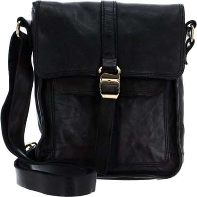 CAMPOMAGGI Leren Schoudertas Crossbody Grigio Grijs