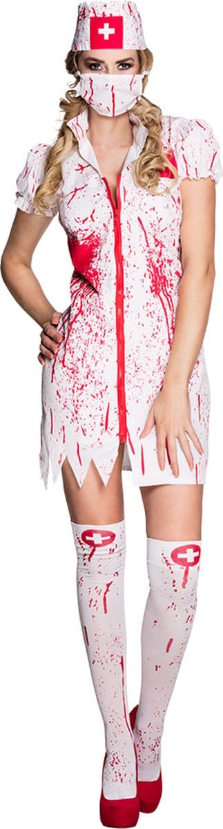 Boland - Kostuum Horror nurse (36/38) - Volwassenen - Verpleegster - Halloween verkleedkleding - Horror - Verpleegster