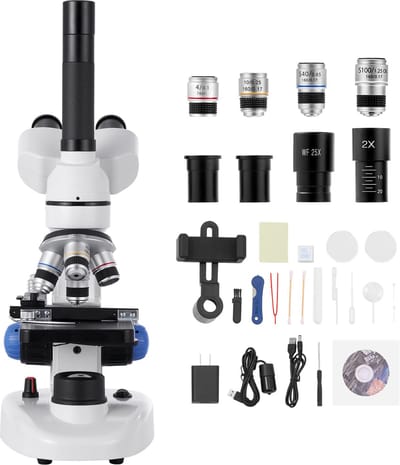 Professionele Trinoculaire Microscoopset 40X-5000X voor Laboratoriumgebruik