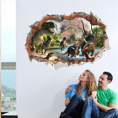 Muursticker dinosaurus 3D - Jurassic Park | kinderkamer | stoer - tv/film