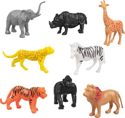 Boland - Set 8 wilde dieren - Pinata vulling - Uitdeelcadeautjes - Verjaardag