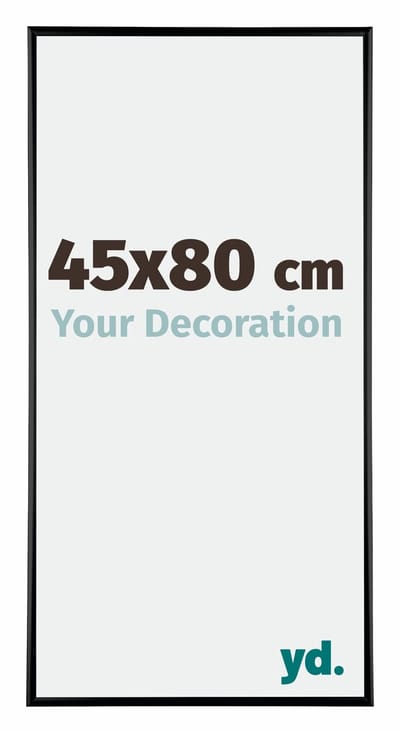 Your Decoration - Fotolijst 45x80 cm - Aluminium - Zwart Hoogglans - Kent