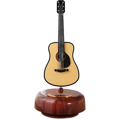 Vioolmuziekdoos Klassieke opwindbare muziekdoos Twirling-muziekdoos Roterende basis Snarige musical Electric Guitar