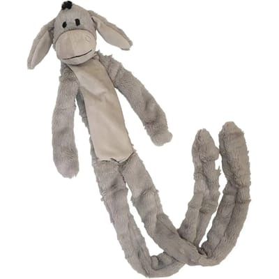Lange ezel honden pluche met touw binnenin Nobby Pet