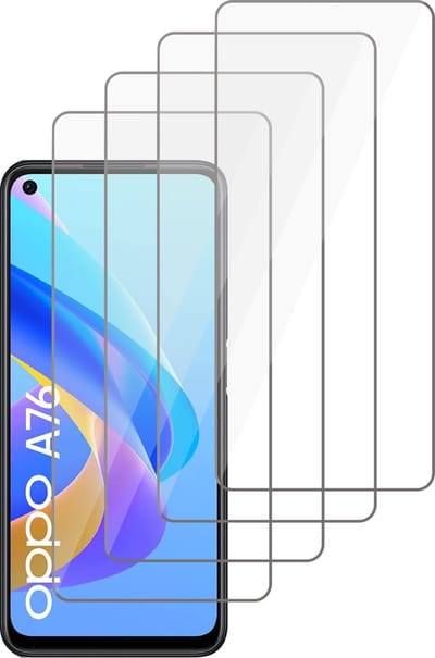 Screenprotector geschikt voor Oppo A76 - Gehard Glas Beschermglas Tempered Glass Screen Protector - 4 Stuks