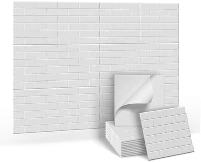 Akoestische Panelen 12 Stuks 30x30 cm – Zelfklevende Geluidsabsorberende Wandpanelen – Polyester Vilt 0,9 cm – Voor Studio, Kantoor, Gaming Room en Thuisbioscoop – Wit