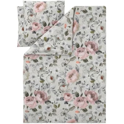 LIVARNO Renforcé dekbedovertrek 200 x 200 cm (wit/beige/groen)