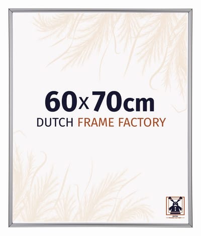 Fotolijst 60x70 cm - Kunststof - Zilver Hoogglans - Angers