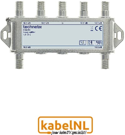 Technetix 6 weg MoCA splitter (Internet over Coax)
