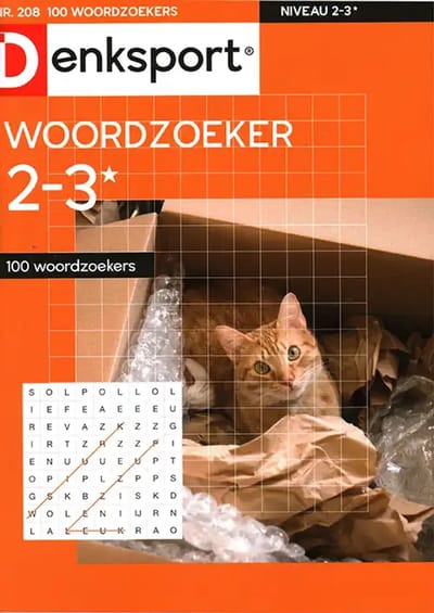 Denksport Woordzoeker 100 Woordzoekers - 208 2026