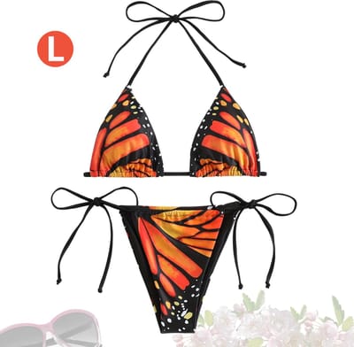Livano Bikini Dames - Meisjes Bikini - Badpak - Push Up - Vrouwen Badkleding - Zwemmen - Sexy Set - Top & Broekje - Veelkleurig - Maat L