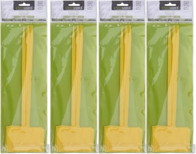 Pro garden Plantetiketten / platenlabels - 20x - geel - kunststof - 36 cm - steeketiketten
