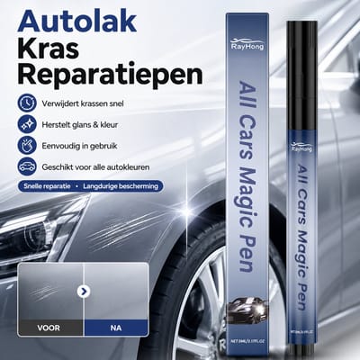 Rayhong Pro - Auto Kras Reparatie Stift - Universele Magic Pen - Voor Alle Autokleuren, Lak Herstel & Bescherming - Tegen Krassen, Chips & Slijtage - Snelle Toepassing, Professioneel Resultaat - 5ml