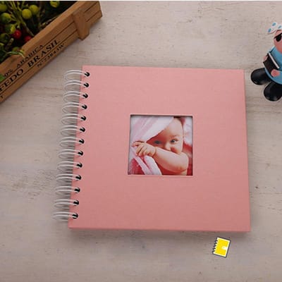1 Stuks Baby Groei Record Herdenkings Po Album met 20 Velletjes, Baby Kinderen Boek Po Souvenir voor Nieuwe Ouders Kerstcadeau roze