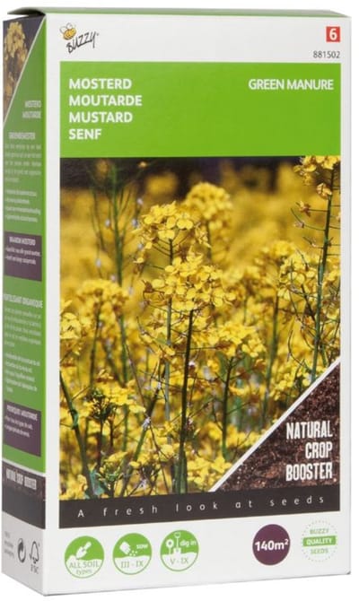 Buzzy® Groenbemester Gele Mosterd - 140 Gram