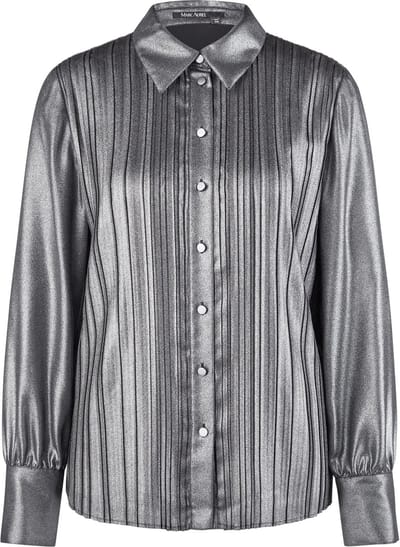Marc Aurel - metalic plisse blouse - maat 36