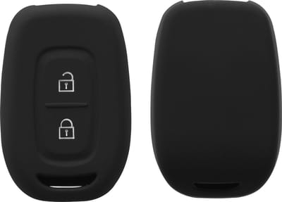 kwmobile autosleutel hoesje geschikt voor Renault Dacia 2-knops draadloze autosleutel hoes - TPU autosleutel behuizing - Beschermende auto sleutel case - Sleuteletui in zwart