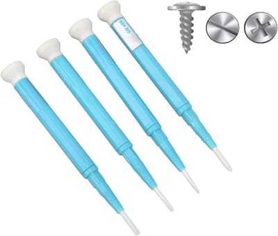 Set van 4 Slotted Schroevendraaiers voor Frequentieaanpassing met Keramische Koppen - 1.3mm, 1.8mm, 2.0mm en 2.6mm voor Circuitafstelling en Precisiewerk