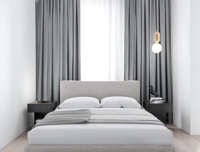 Maroyathome ELSA - Gordijn - Verduisterend - met plooiband - kant-en-klaar - 144x180 cm - 144 cm breedte en 180 cm lengte - Grijs - 1 stuk