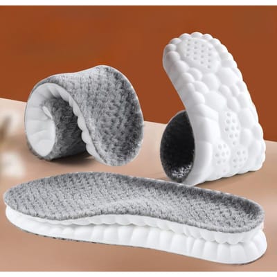 2 stuks zelfverwarmende thermische inlegzolen voor voeten Winter Warme wol thermische memory foam voor mannen vrouwen sportschoenen Zelfverwarmende schoenpads 43-44