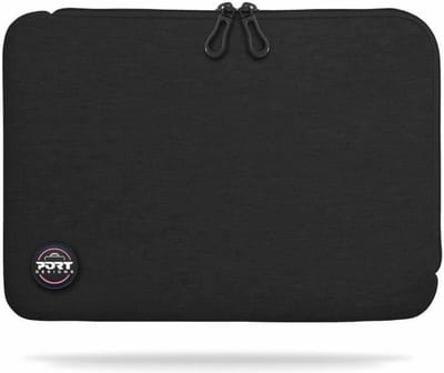 Port Designs Torino II - Laptophoes - 13 inch tot 14 inch - Katoen - Neopreen - Zwart