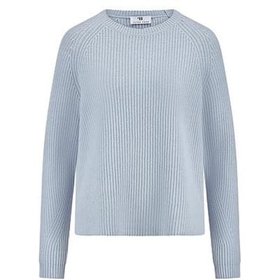 Trui kasjmier Van Peter Hahn blauw