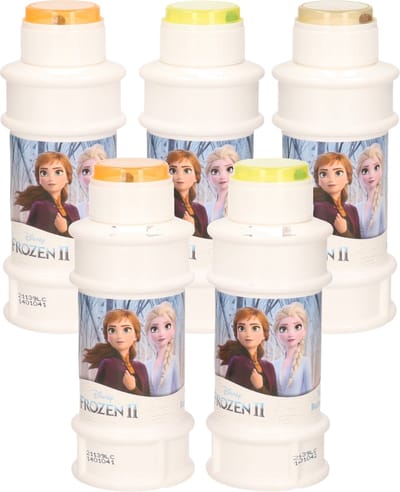 6x Disney Frozen 2 bellenblaas flesjes met spelletje 175 ml voor kinderen - Uitdeelspeelgoed - Grabbelton speelgoed